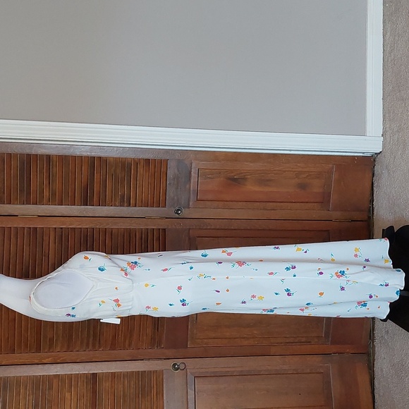 NWT Rumored North Country White Floral Maxi Dress Sz L - Picture 6 of 13